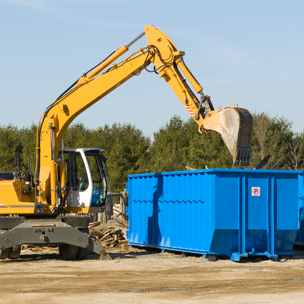 what size residential dumpster rentals are available in Woodfin NC